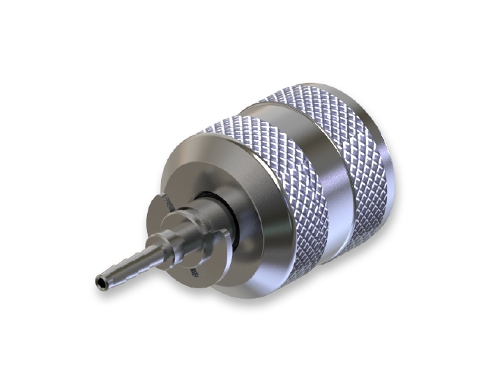 ' KNURLED SWIVEL PIN FEMALE TEST COUPLING FITTING '