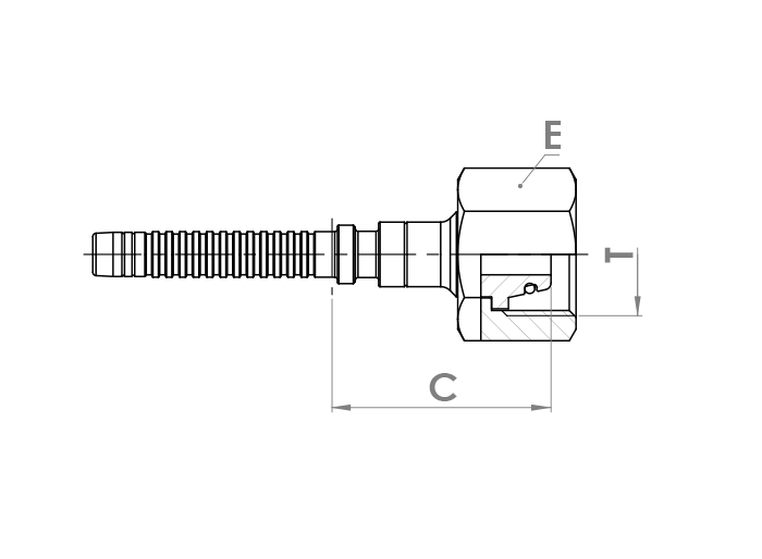 Metric Female with 24° Taper/OR Heavy Series