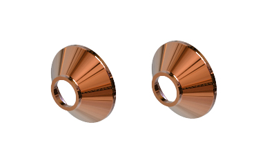 ' Conic funnel copper washer for 1/4" SAE fittings '